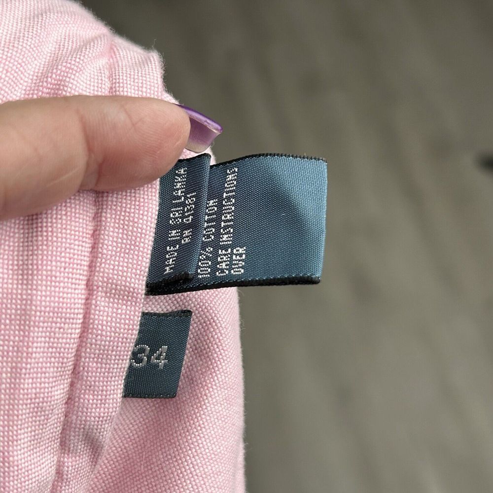Polo Ralph Lauren Classic Fit Pink Chino Shorts Cotton Twill MENS 34 Need Washed - Picture 5 of 9